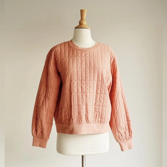 UNIVERSAL THREAD | Pink Quilted Sweatshirt | M - Picture 4 of 9